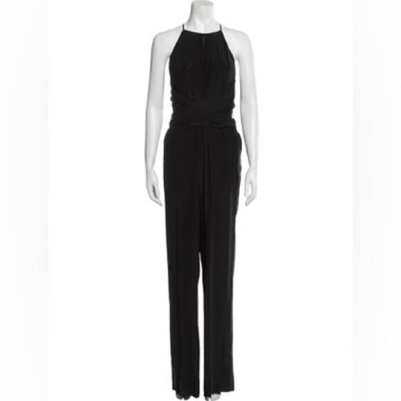 L'agence Silk Black Jumpsuit Size L - Picture 6 of 13
